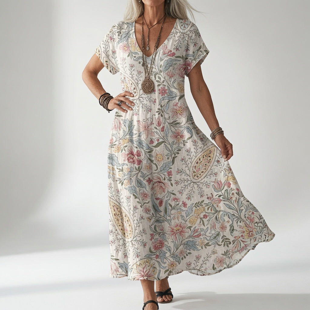 Élisoria™ — Vestido floral fluido encanto veraniego