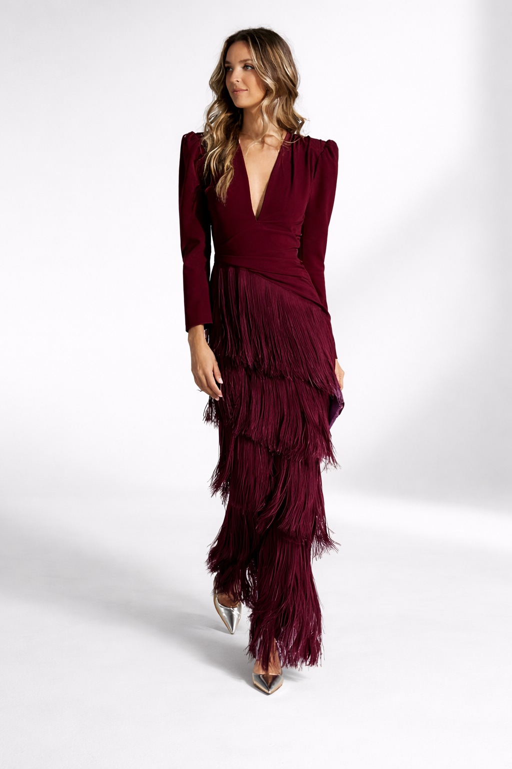 Valériane™ — Vestido con flecos elegante silueta refinada