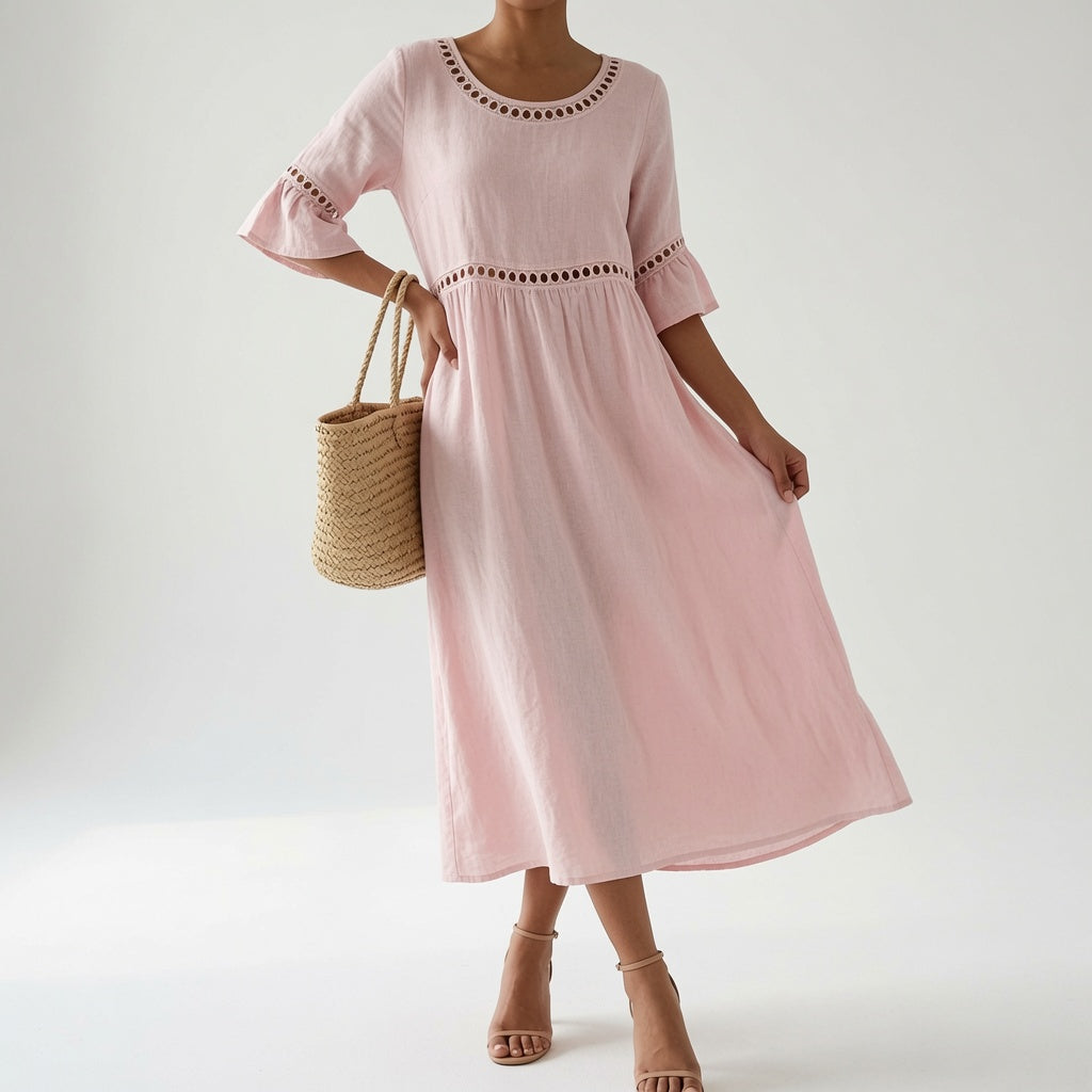 Lysévora™ — Vestido midi fluido elegancia veraniega