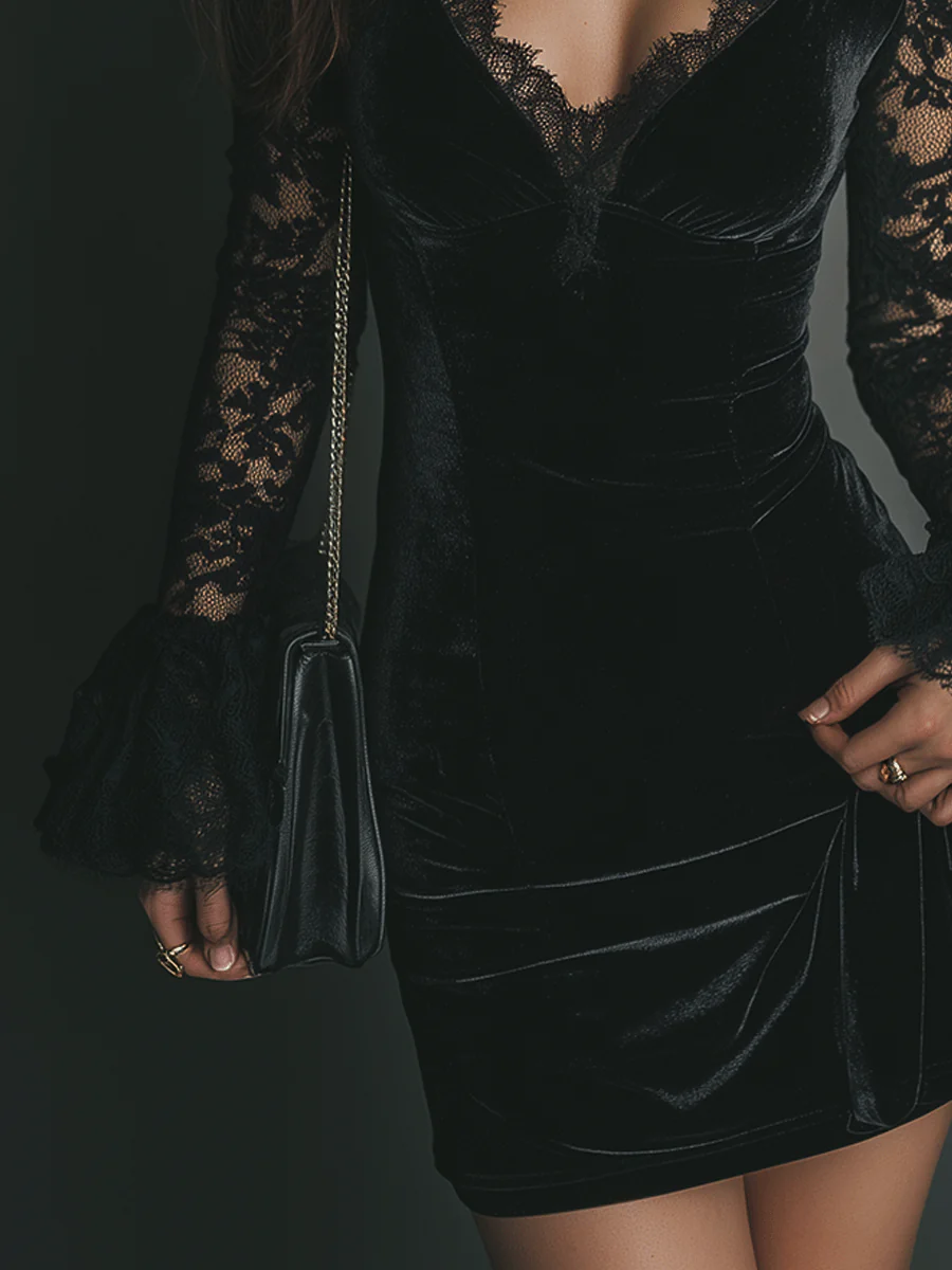 Orinthia™ — Vestido de terciopelo con encanto magnético