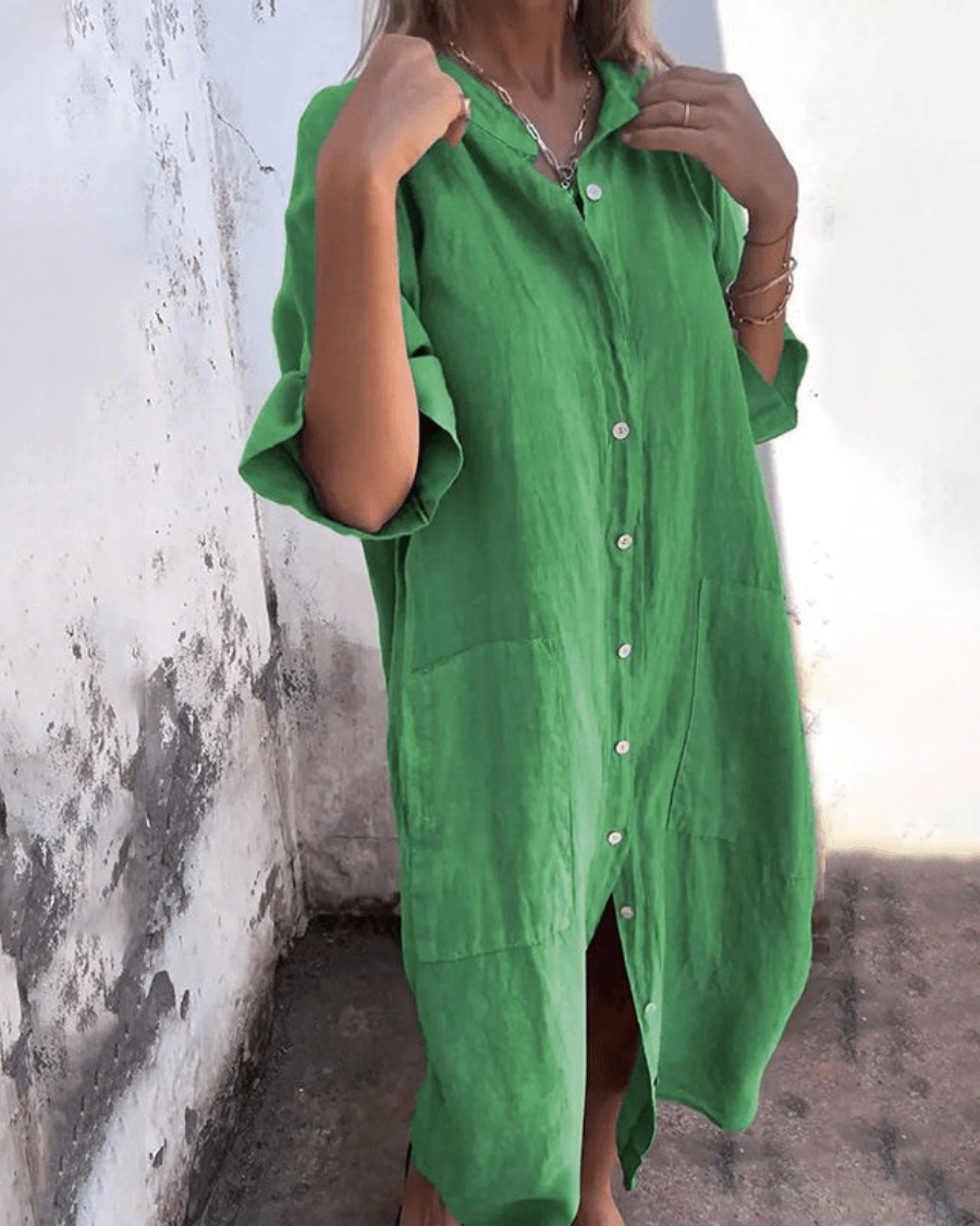 Anna | Vestido camisero vaporoso