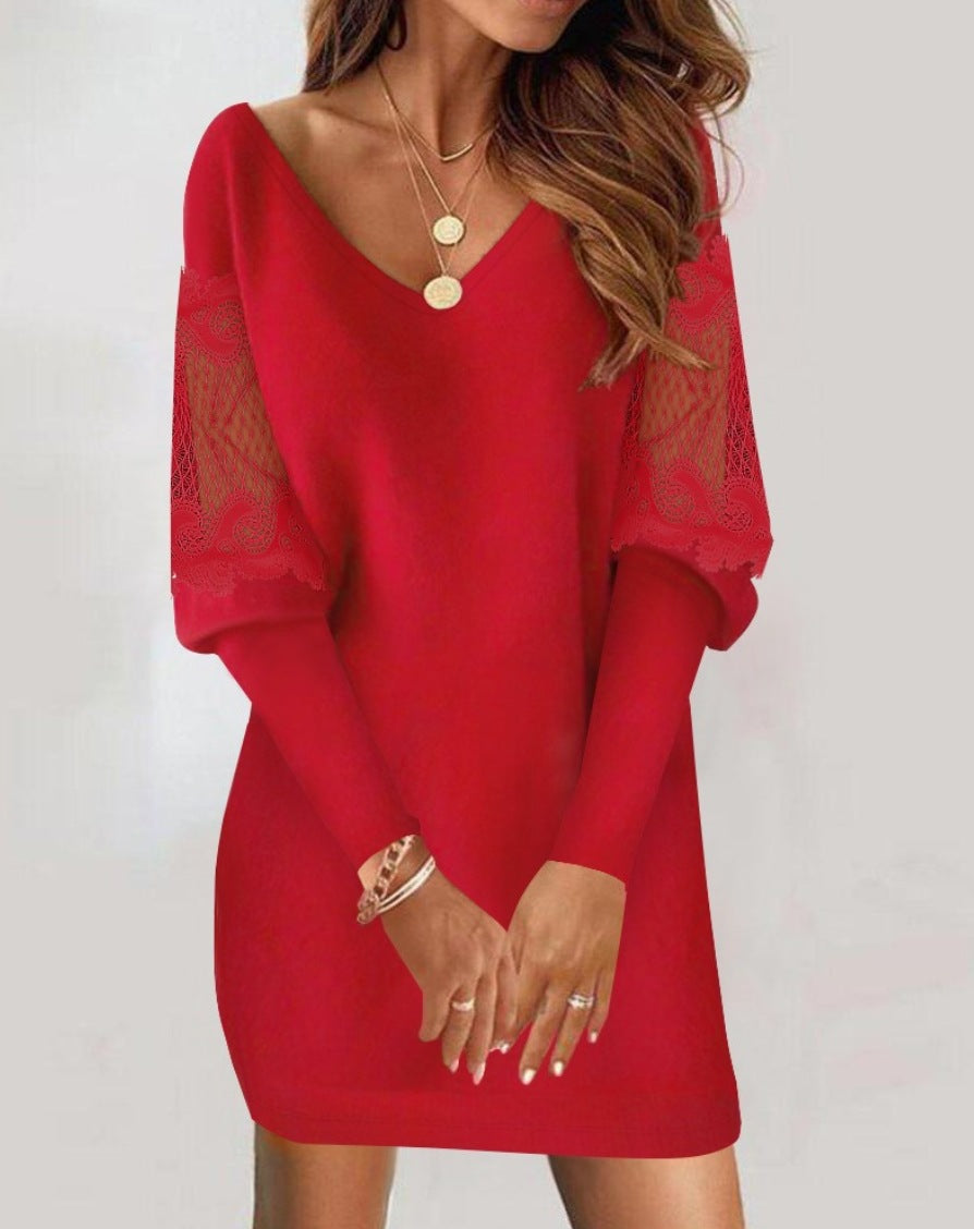 Amelie™ — Vestido elegante con mangas de encaje