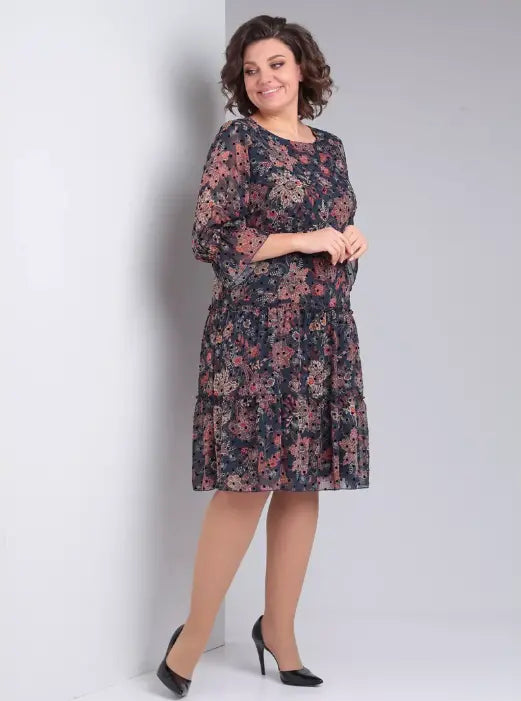 Oriane™ — Vestido floral elegante de estilo atemporal