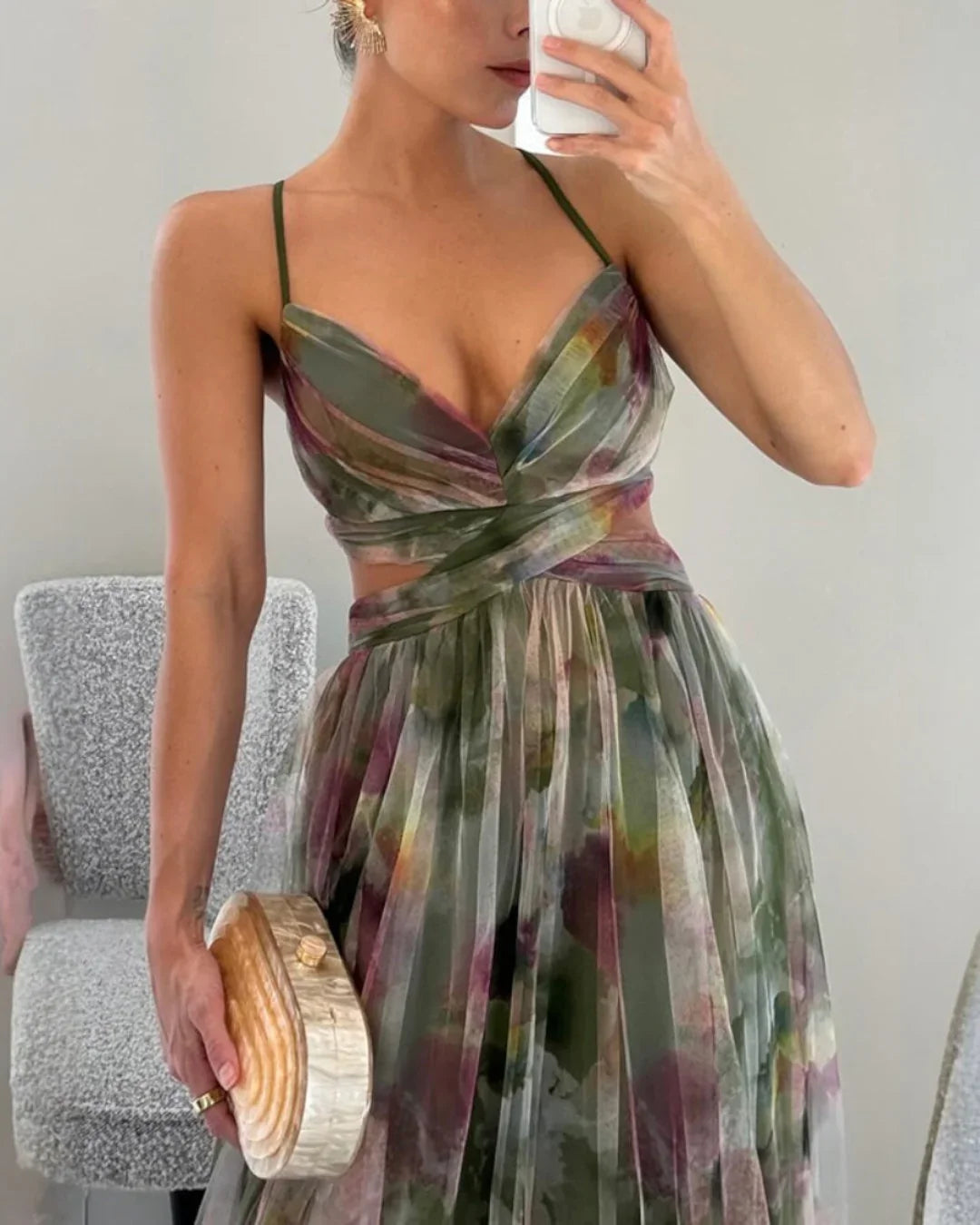 Gisela | Encantador maxivestido con estampado floral