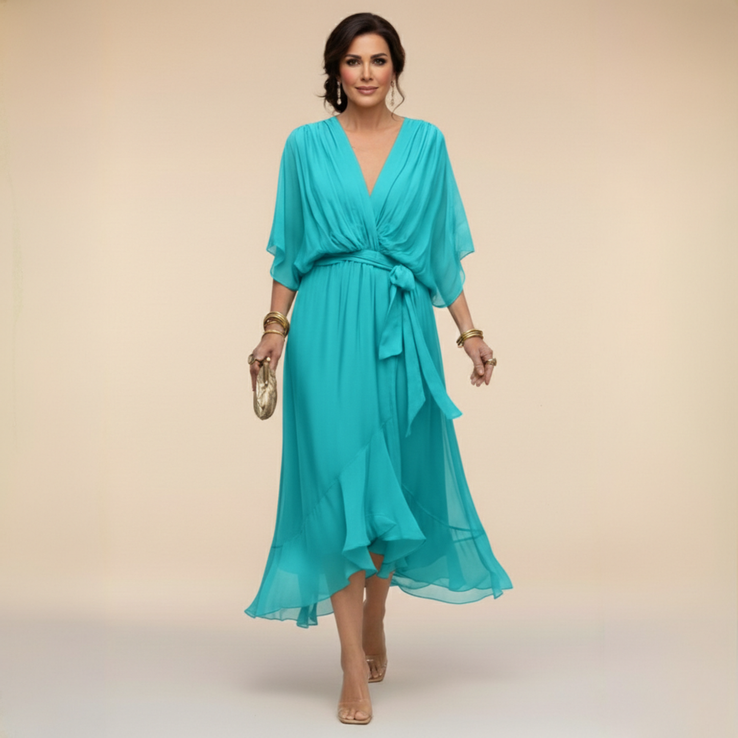 Monica — Vestido largo fluido y elegante