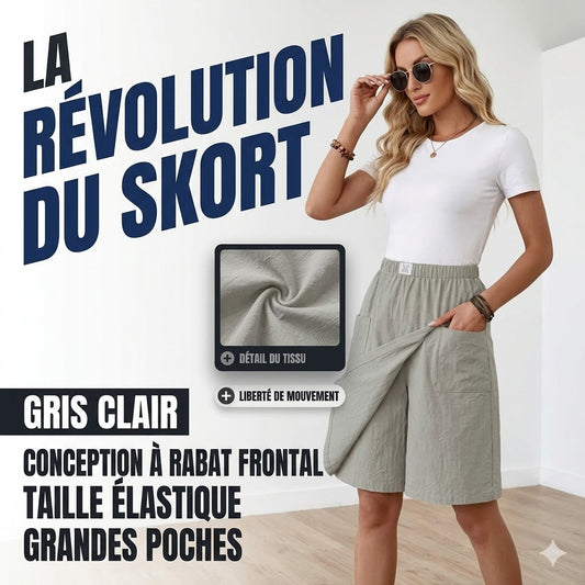 Libertine™ — Skort de cintura elástica con bolsillos, libertad activa