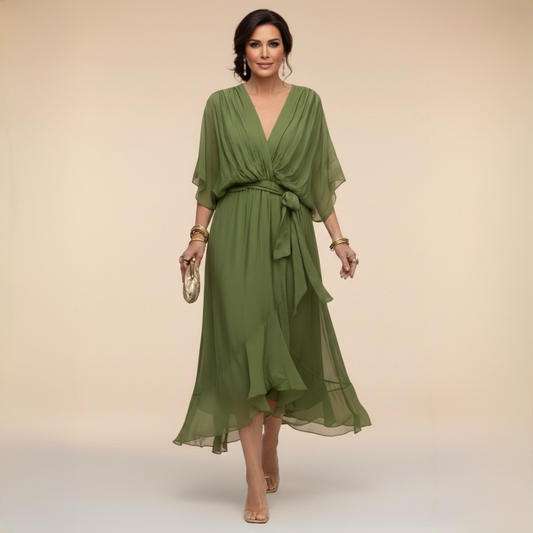 Monica — Vestido largo fluido y elegante