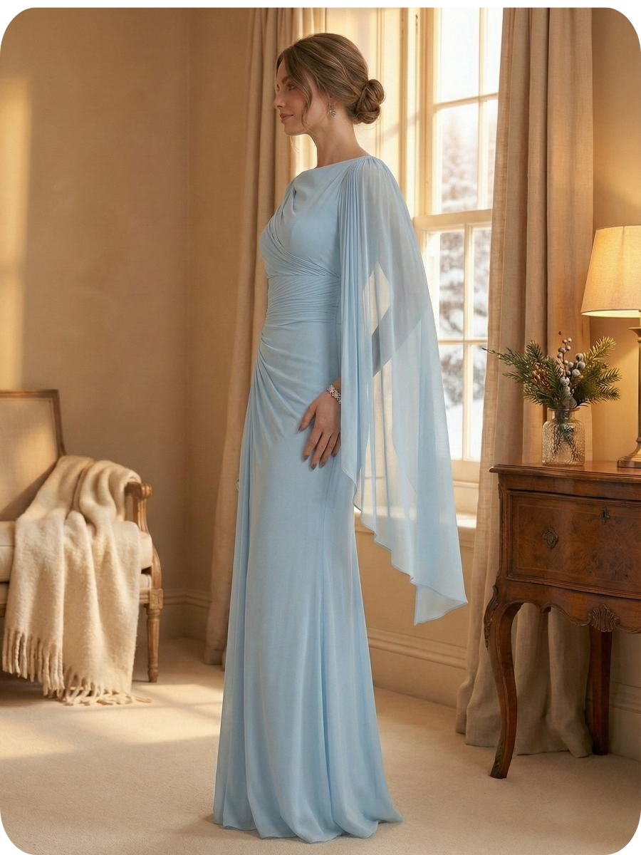 Éléonore™ — Vestido maxi fluido de líneas refinadas