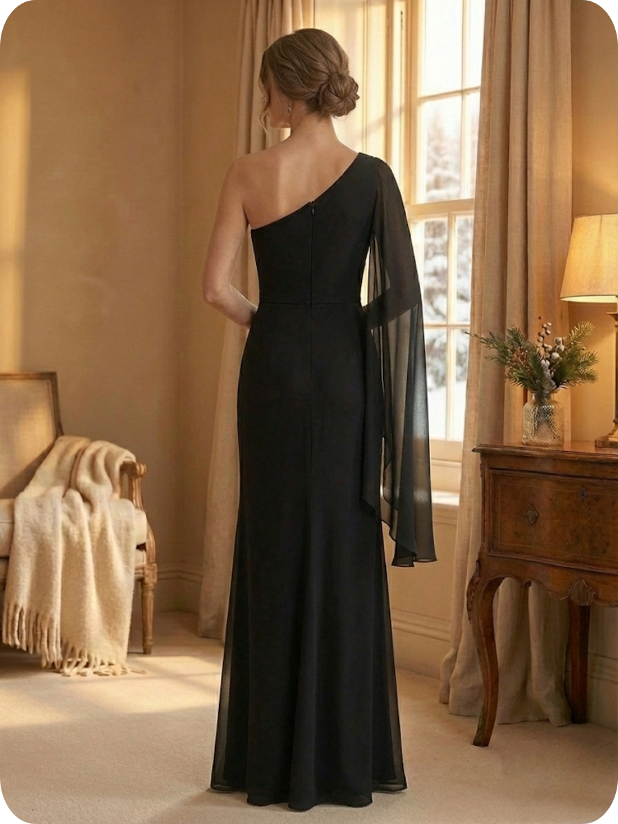 Éléonore™ — Vestido maxi fluido de líneas refinadas