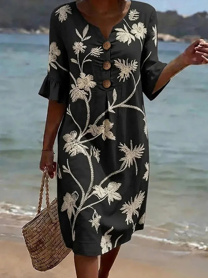 Júlia | Vestido casual con estampado floral para mujer