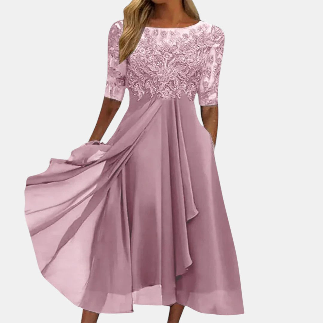 Rosa | Vestido de Encaje Elegante
