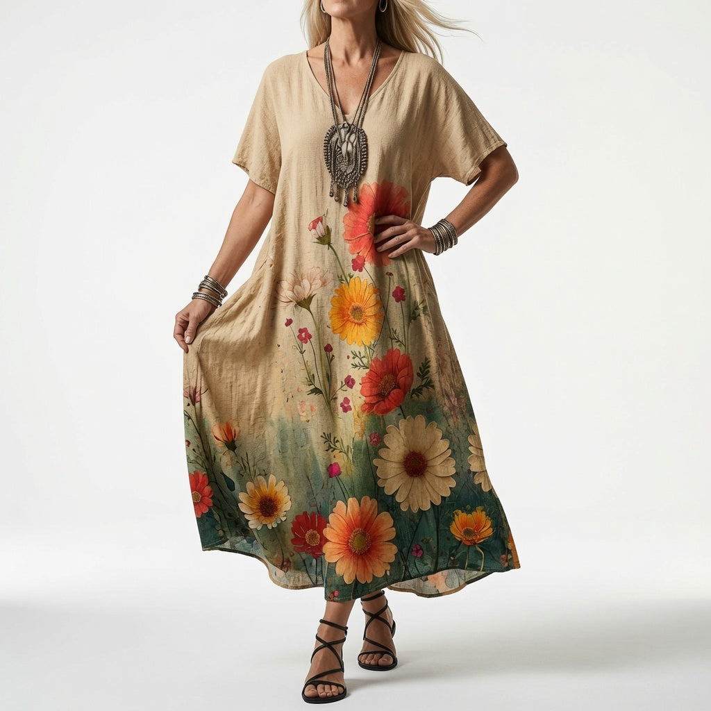 Élisoria™ — Vestido floral fluido encanto veraniego