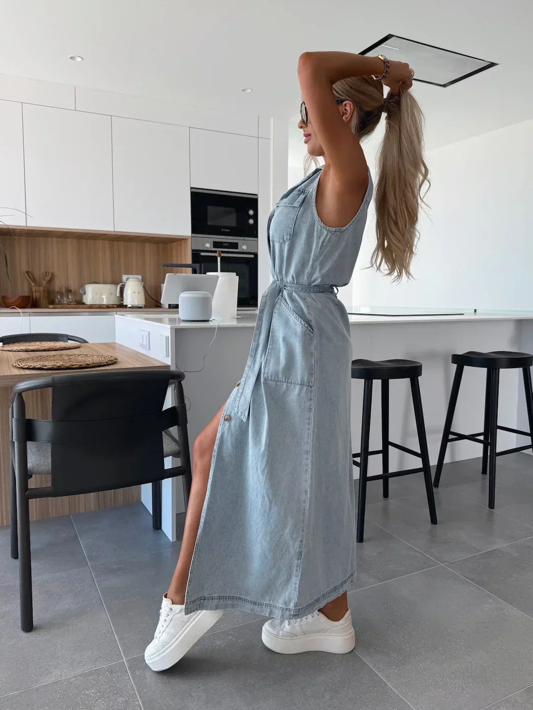 Isabel | Vestido Maxi Denim