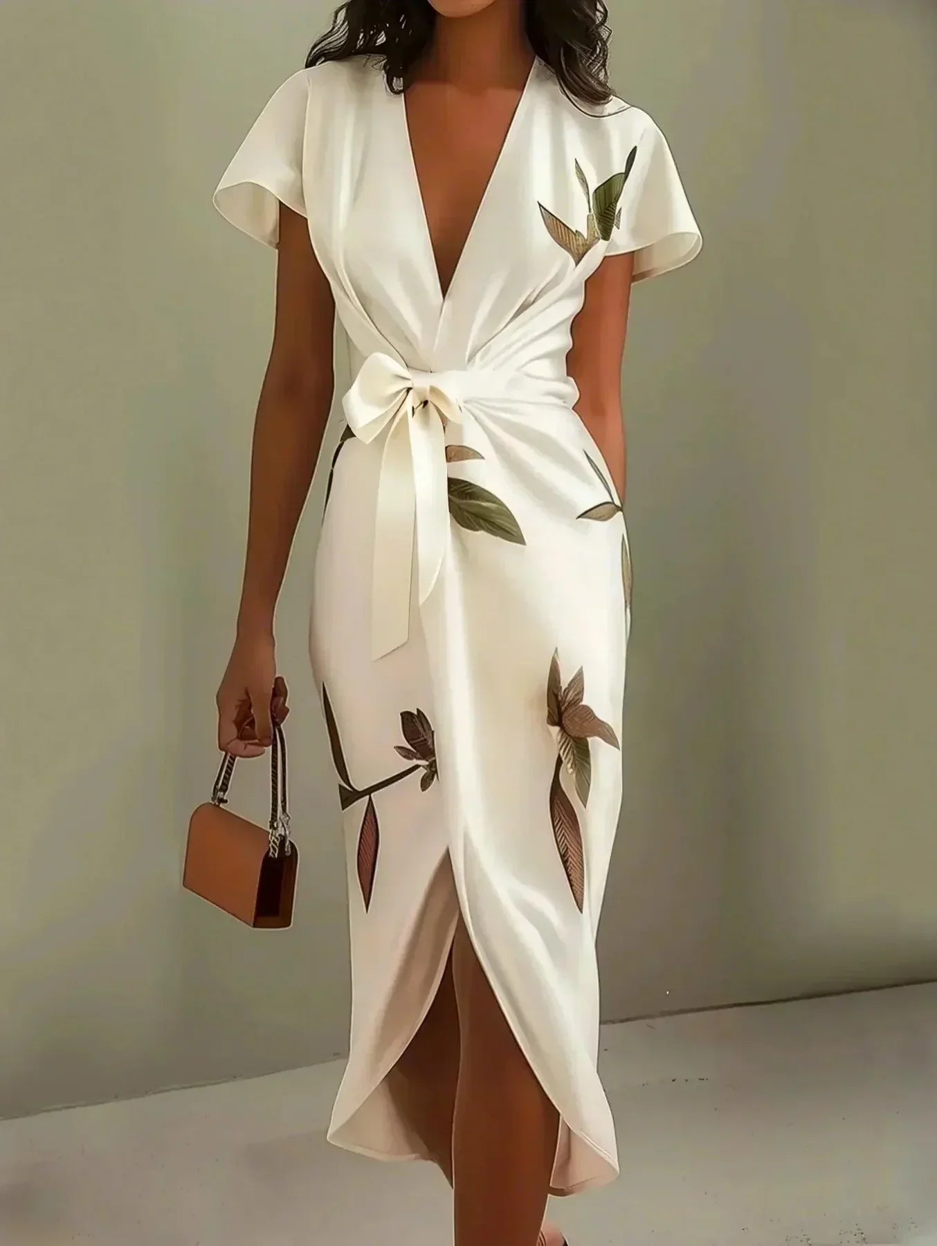 Elisa™ | Elegante vestido cruzado con estampado floral
