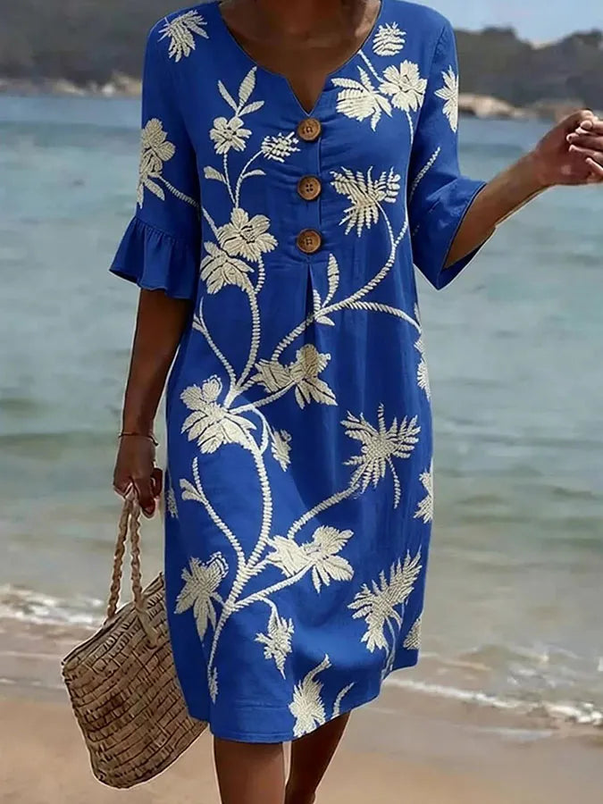 Júlia | Vestido casual con estampado floral para mujer