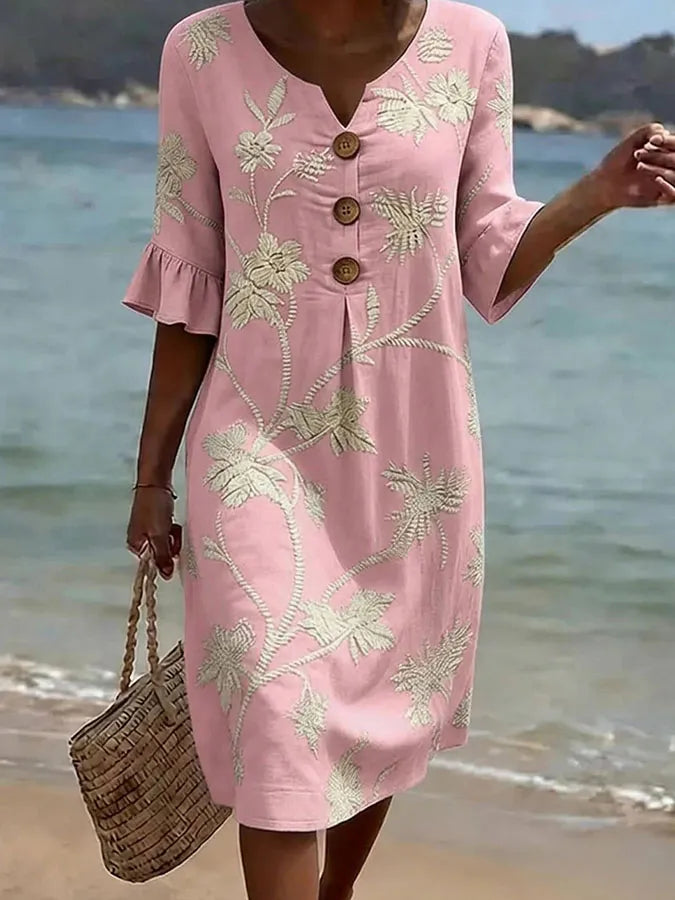 Júlia | Vestido casual con estampado floral para mujer