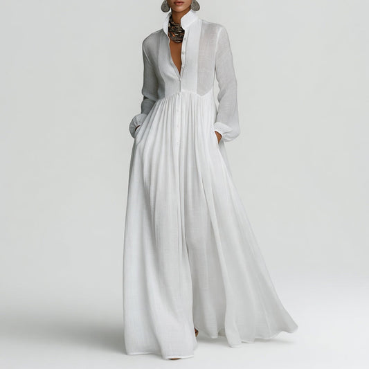 Élisa™ — Vestido maxi minimalista refinado