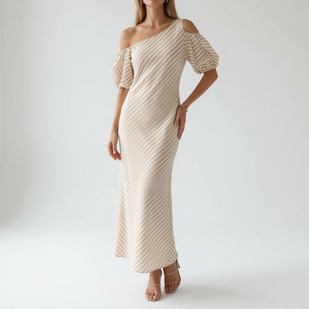 Soléa™ — Vestido hombros descubiertos elegancia veraniega