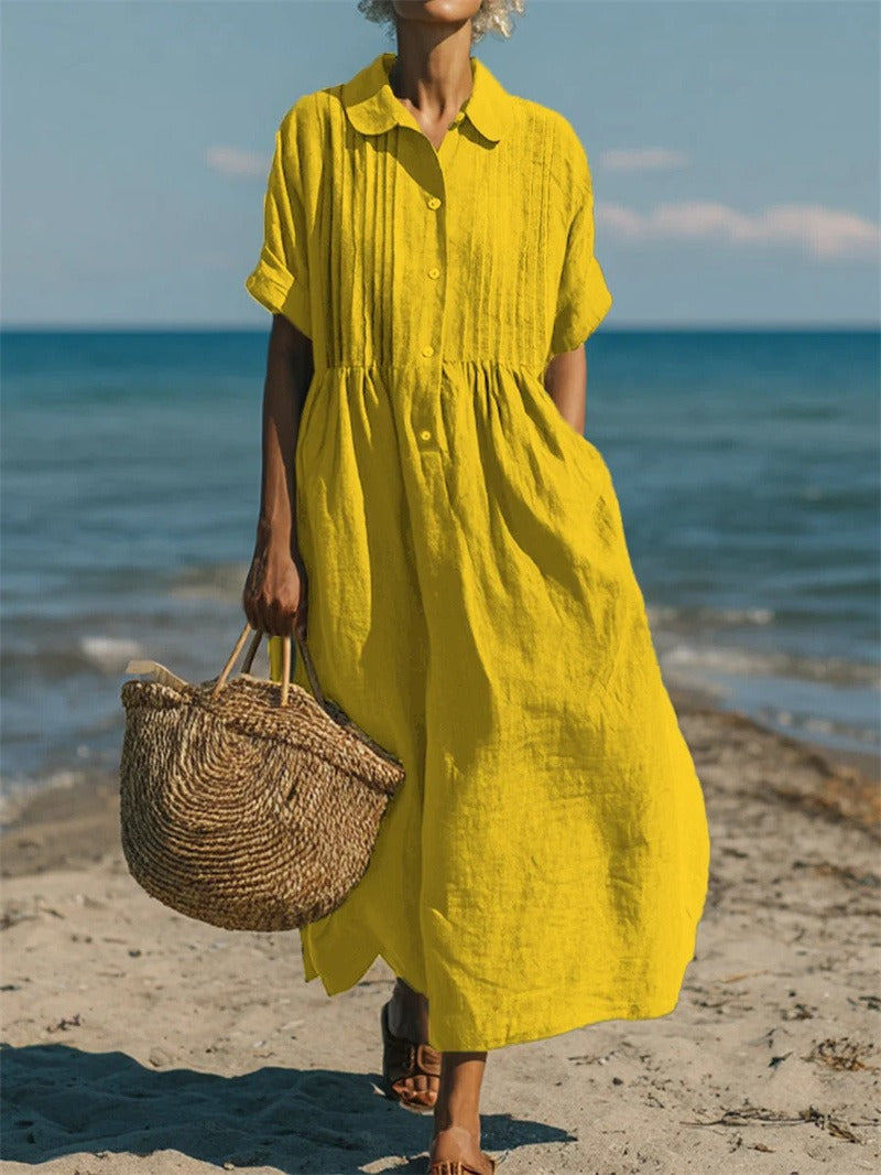 Ariadna | Vestido camisero fluido elegante