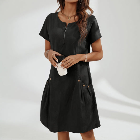 Célestelle™ — Vestido corto 100% algodón frescura natural