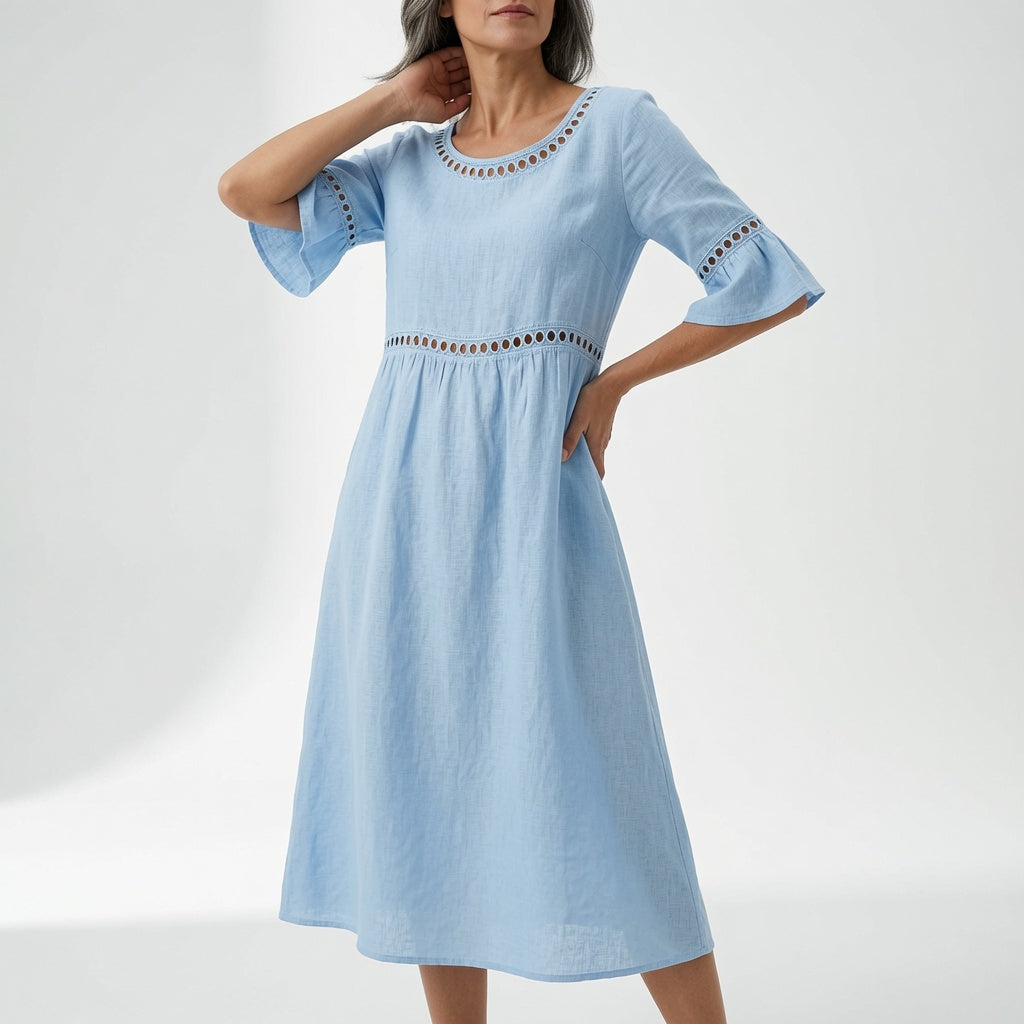 Lysévora™ — Vestido midi fluido elegancia veraniega