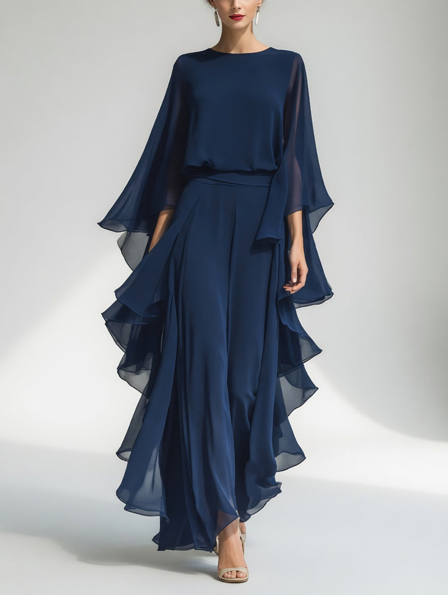 Azéliane™ — Vestido largo fluido elegancia atemporal