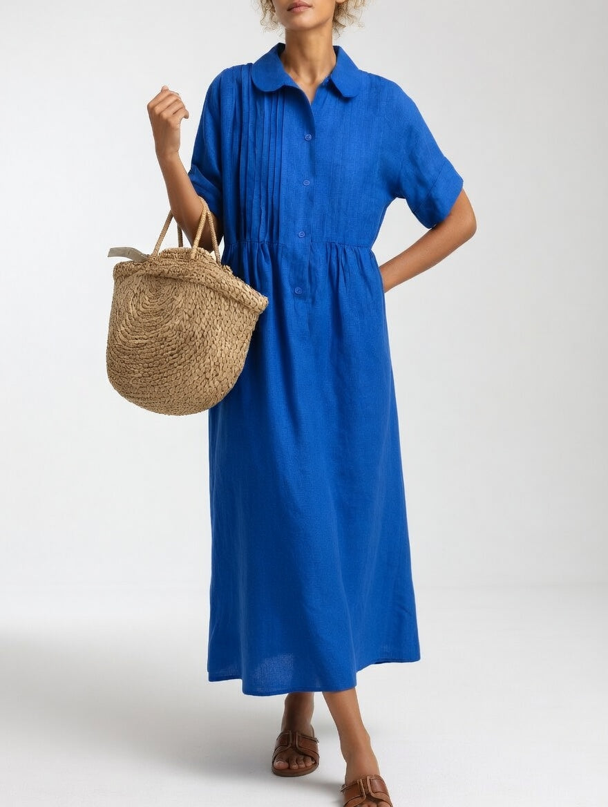 Lysandra™ — Vestido camisero fluido veraniego