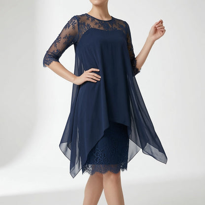 Évangéline™ — Vestido de encaje fluido elegancia atemporal