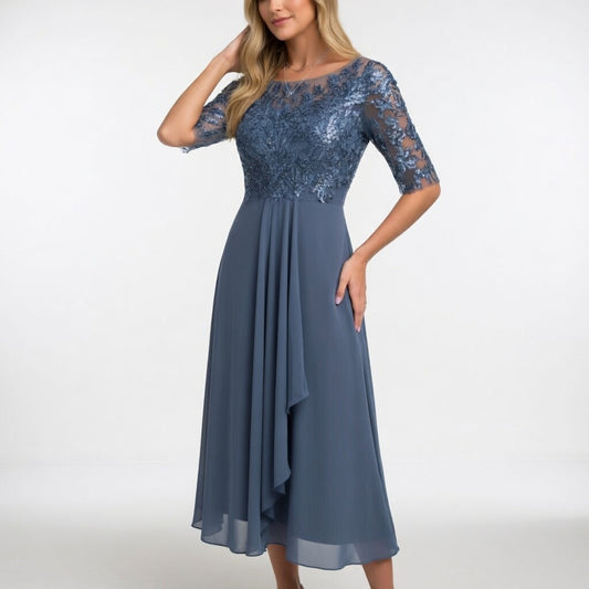 Séraphine™ — Vestido midi de encaje elegancia atemporal