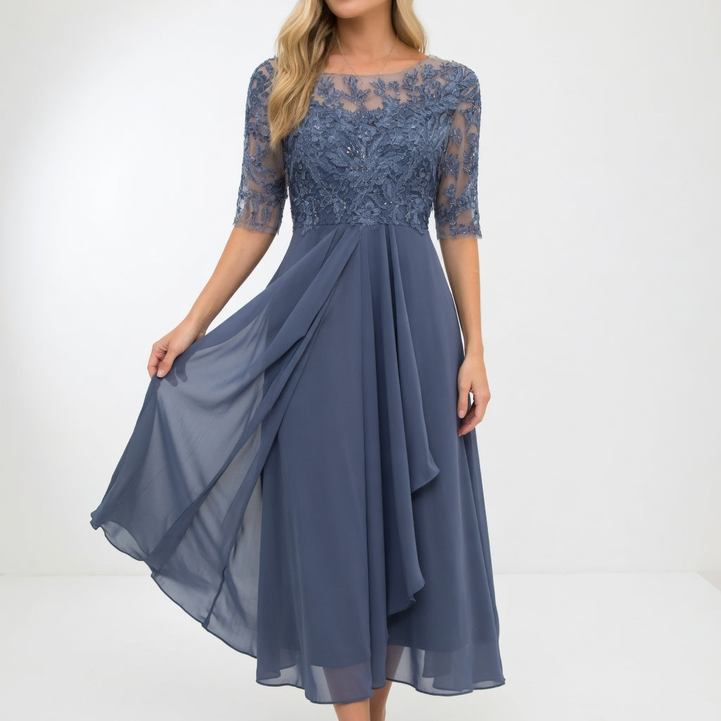 Séraphine™ — Vestido midi de encaje elegancia atemporal