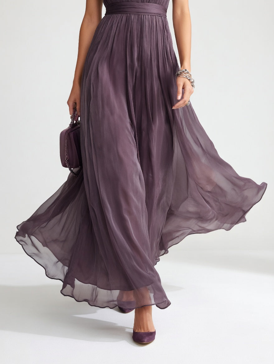Éléonise™ — Vestido largo fluido elegancia aérea
