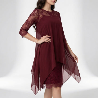 Évangéline™ — Vestido de encaje fluido elegancia atemporal