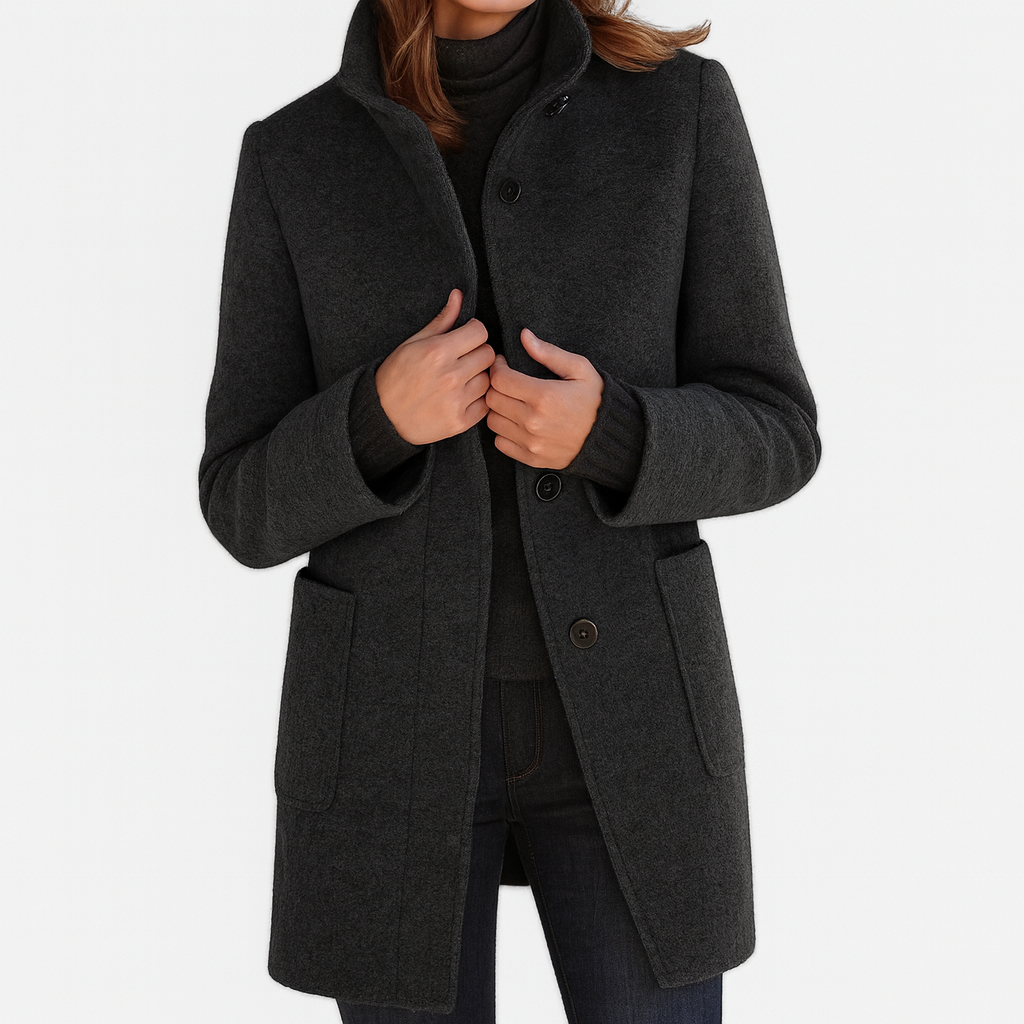 CRISTINA™  | Chaqueta de mujer con cuello alto