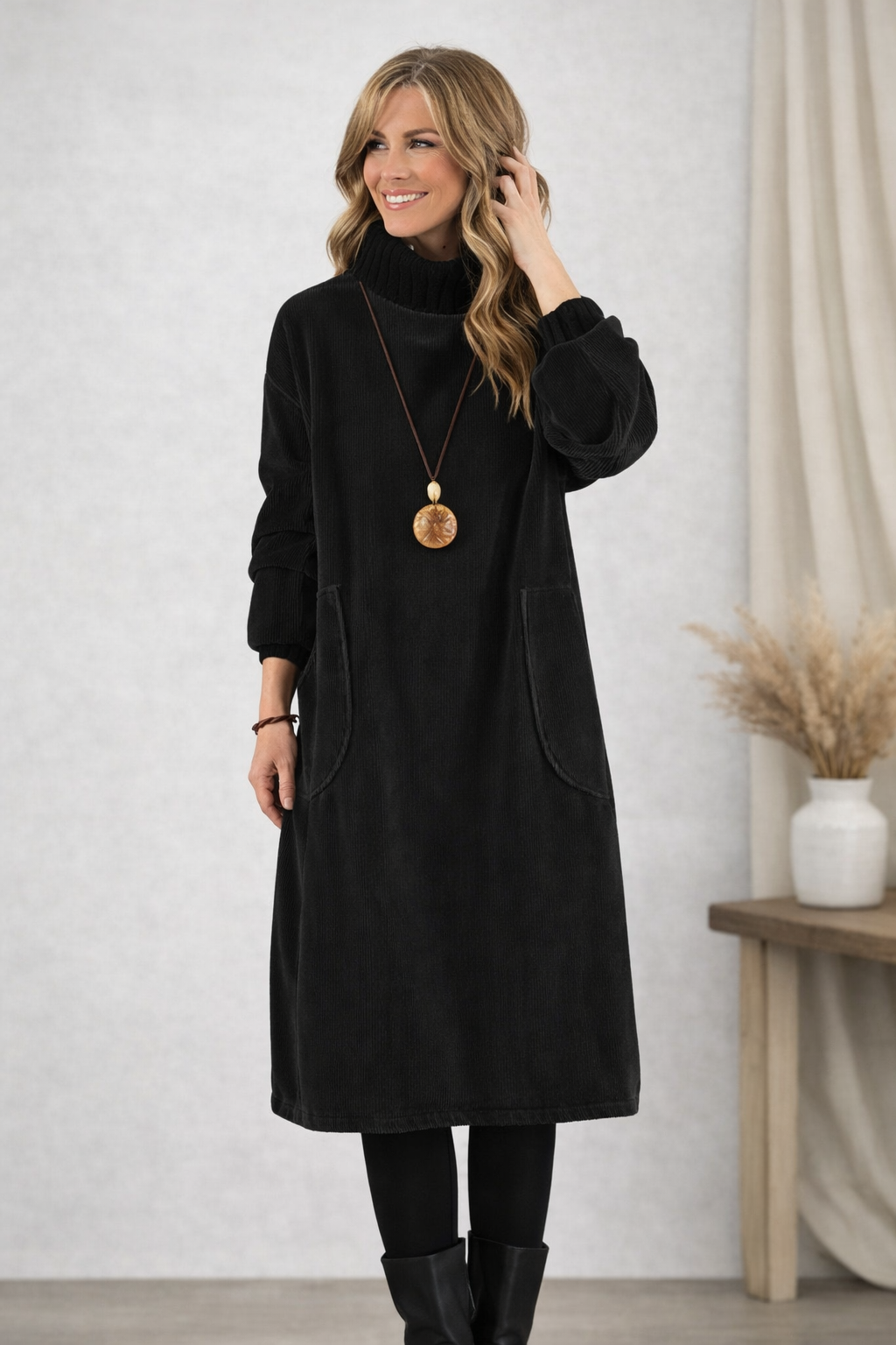 Madeleine™ — Vestido midi de punto elegante