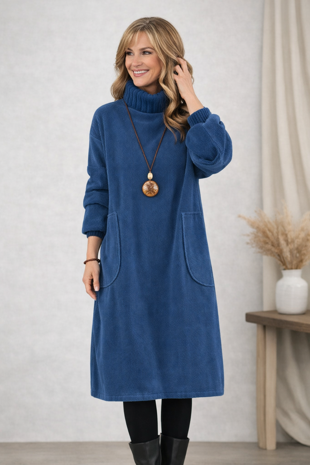 Madeleine™ — Vestido midi de punto elegante