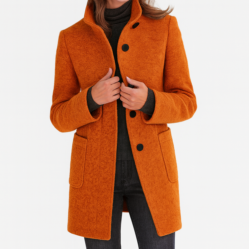 CRISTINA™  | Chaqueta de mujer con cuello alto