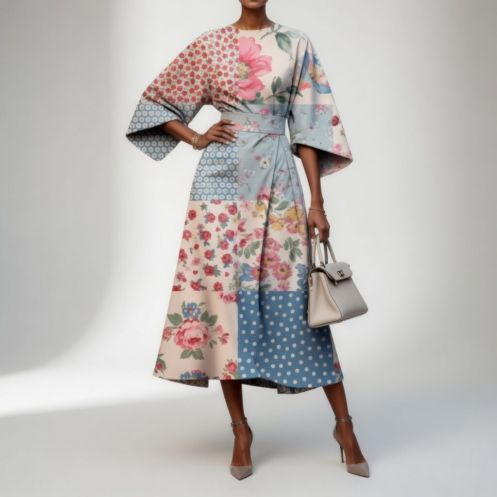 Mirabelle™ – Vestido kimono floral, gracia oriental
