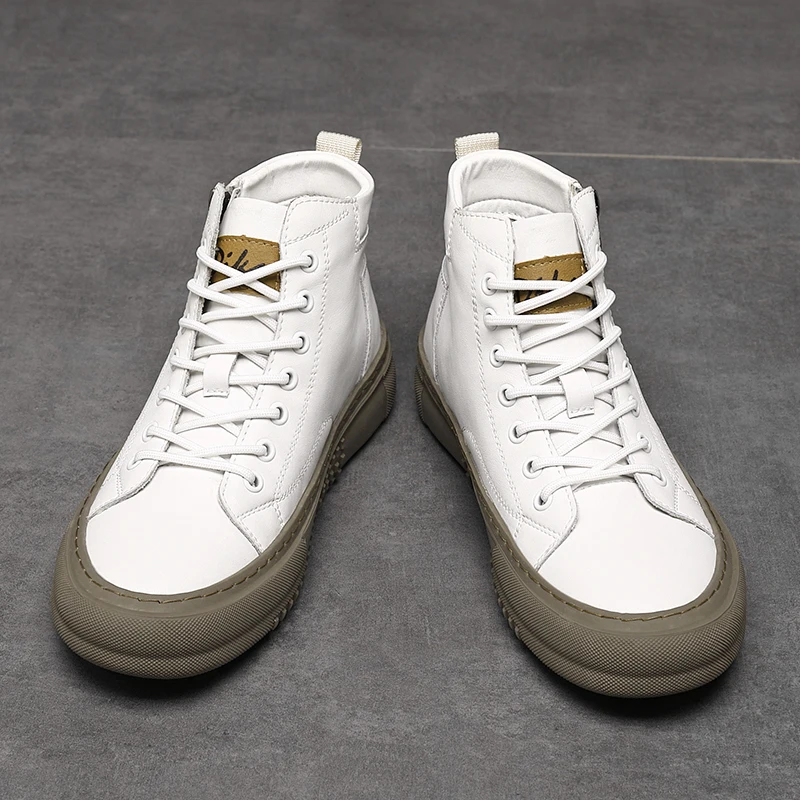 Miguel | Zapatillas altas de cuero sintético