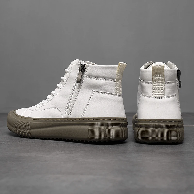 Miguel | Zapatillas altas de cuero sintético