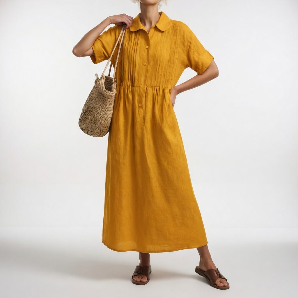 Lysandra™ — Vestido camisero fluido veraniego