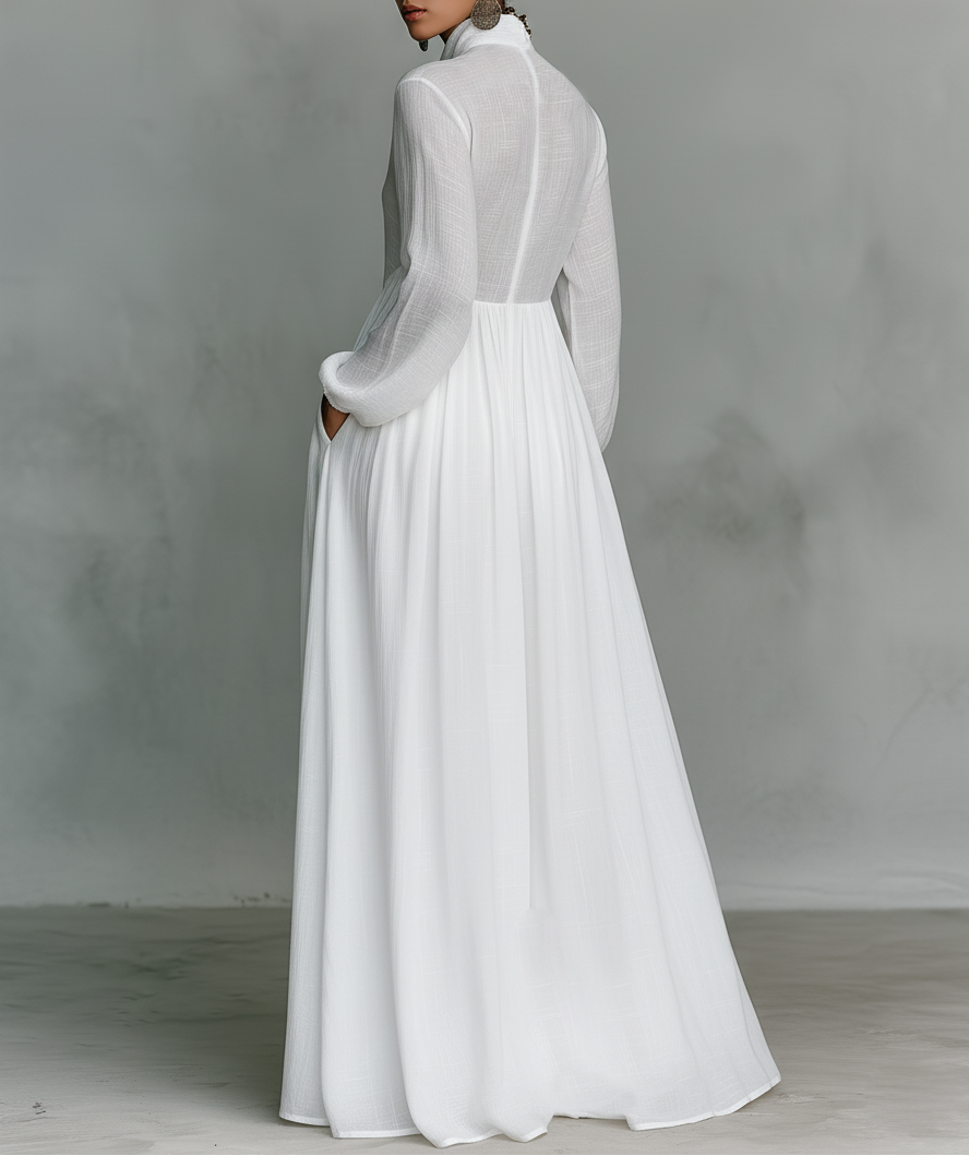 Élisa™ — Vestido maxi minimalista refinado