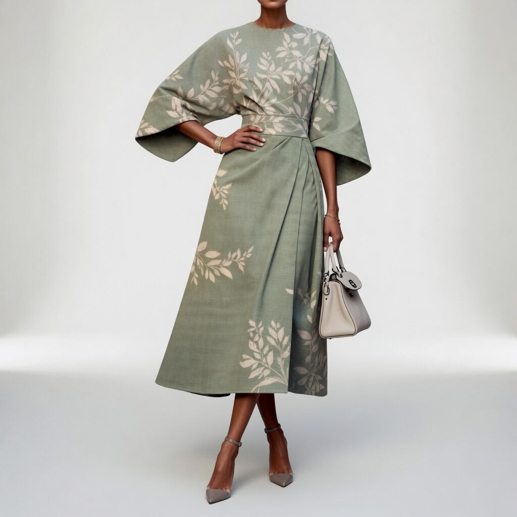 Mirabelle™ – Vestido kimono floral, gracia oriental