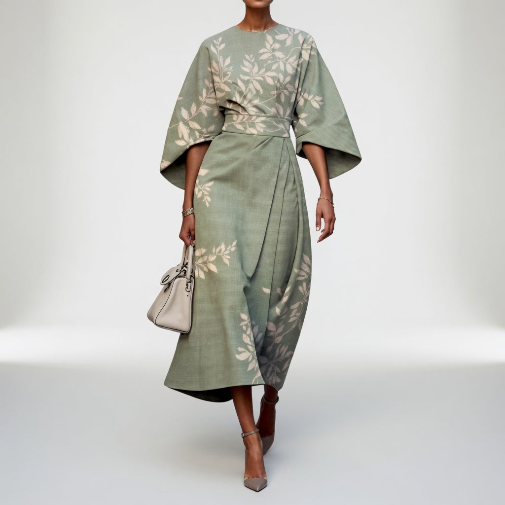 Mirabelle™ – Vestido kimono floral, gracia oriental
