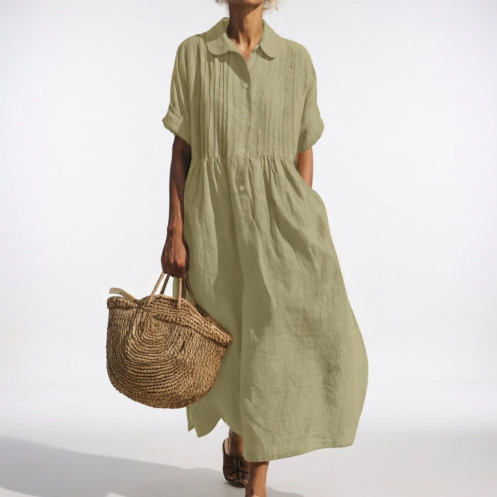 Lysandra™ — Vestido camisero fluido veraniego