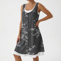 Gris con estampado floral