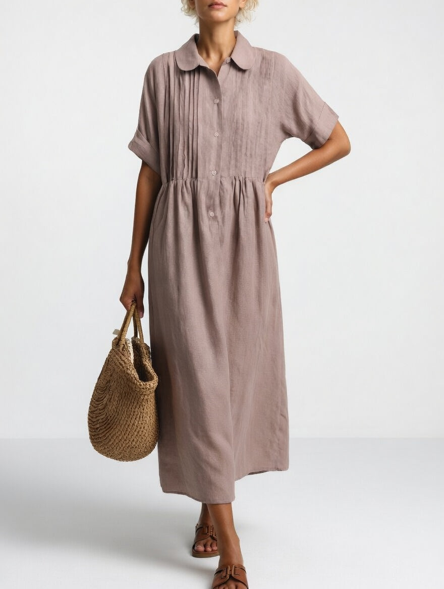 Lysandra™ — Vestido camisero fluido veraniego