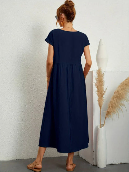 Gabrielle™ — Vestido midi fluido elegancia atemporal