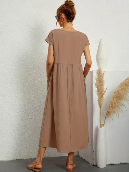 Gabrielle™ — Vestido midi fluido elegancia atemporal