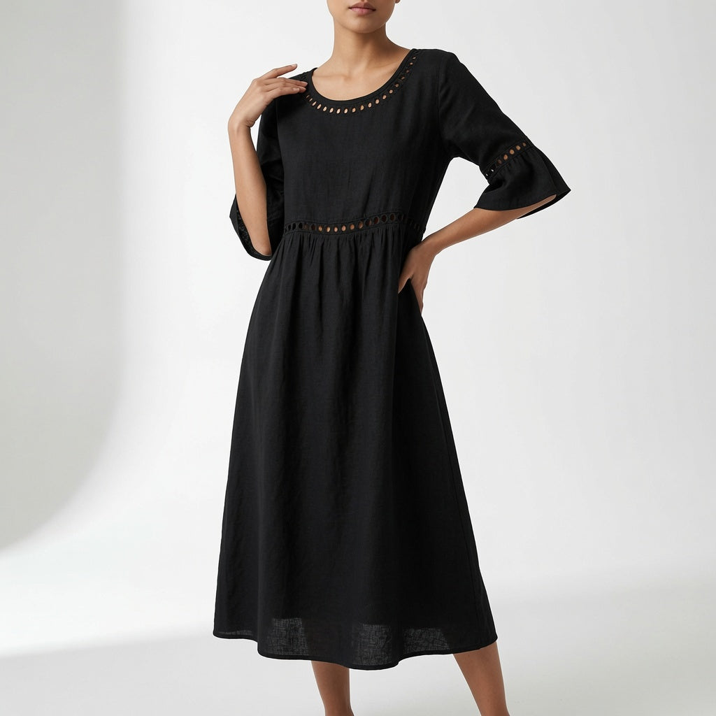 Lysévora™ — Vestido midi fluido elegancia veraniega