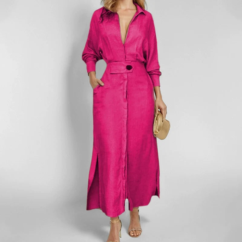 Aurélia™ — Vestido largo fluido elegancia natural